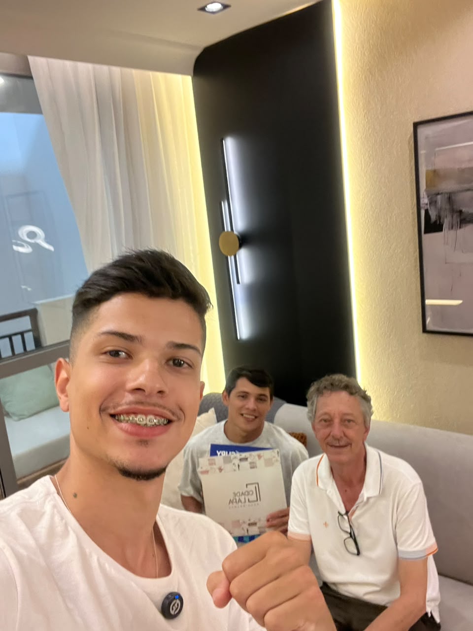 Cliente Alexandre com o Marcus